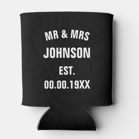 Mr en Mrs 50th trouwdag koelboxxen Blikjeskoeler (Achterkant)