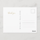 Mr en Mrs 5 Photo Collage Bruiloft Dank u Briefkaart (Achterkant)