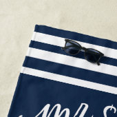 Mr en Mrs Beach Handdoeken, Huwelijkscadeau, Perso Strandlaken (In situ)