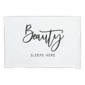 Mr. en Mrs Beauty and Beast Couple Kussenslopen (Voorkant-Links)