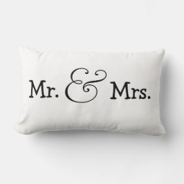 Mr. en Mrs Bride en Groom Wedding Gift Kussen