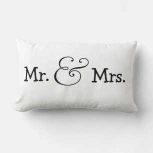 Mr. en Mrs Bride en Groom Wedding Gift Kussen