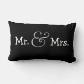 Mr. en Mrs Bride en Groom Wedding Gift Kussen (Achterkant)