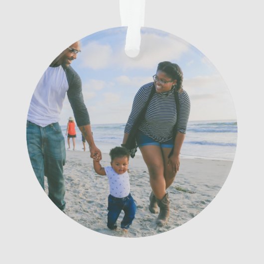 Mr. en Mrs. bride groom kind caucasian family Ornament (achterkant)