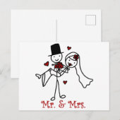 Mr en Mrs. Briefkaart (Voorkant / Achterkant)