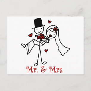 Mr en Mrs. Briefkaart