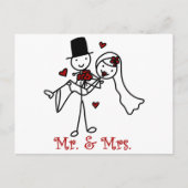 Mr en Mrs. Briefkaart (Voorkant)