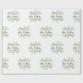 Mr en Mrs bruiloft Cadeaupapier (Vlak)