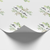 Mr en Mrs bruiloft Cadeaupapier (Hoek)
