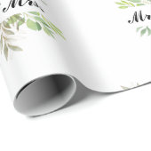 Mr en Mrs bruiloft Cadeaupapier (Rol Hoek)