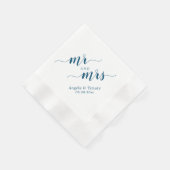 Mr en Mrs bruiloft Servet (Hoek)