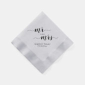 Mr en Mrs bruiloft Servet (Hoek)