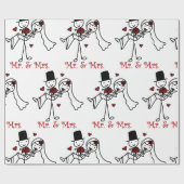 Mr en Mrs. Cadeaupapier (Vlak)
