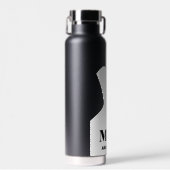 Mr en Mrs Classic Wedding Gift Waterfles (Voorkant)