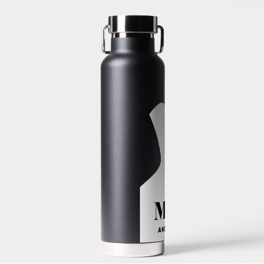 Mr en Mrs Classic Wedding Gift Waterfles (Voorkant)