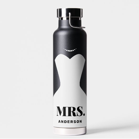 Mr en Mrs Classic Wedding Gift Waterfles (Links)