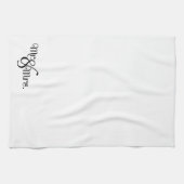 Mr en Mrs Classy Black Theedoek (Horizontaal)