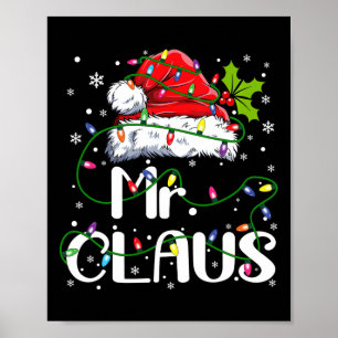 Mr. en Mrs Claus Couples die met Kerstmis Pajama o Poster