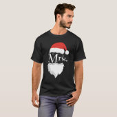 Mr. en Mrs Claus Couples die met Kerstmis Pajama o T-shirt (Voorkant volledig)