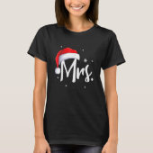 Mr. en Mrs Claus Couples die met Kerstmis Pajama o T-shirt (Voorkant)