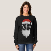 Mr. en Mrs Claus Couples Matching met Kerstmis Paj Trui (Voorkant volledig)