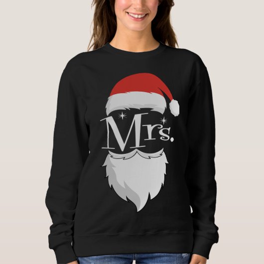 Mr. en Mrs Claus Couples Matching met Kerstmis Paj Trui (Voorkant)