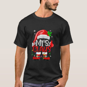 Mr en Mrs Claus Koppels Familie Kerstmis Kerstman  T-shirt