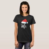 Mr. en Mrs. Clause Couples Matching Kerstkerstman T-shirt (Voorkant volledig)