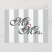 Mr. en Mrs. Click om Kleurstrepes aan te passen Briefkaart (Voorkant)