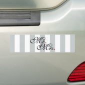 Mr. en Mrs. Click om Kleurstrepes aan te passen Bumpersticker (Op auto)