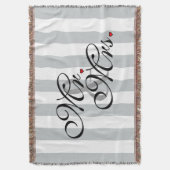 Mr. en Mrs. Click om Kleurstrepes aan te passen Deken (Voorkant Verticaal)