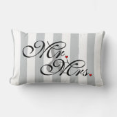 Mr. en Mrs. Click om Kleurstrepes aan te passen Kussen (Voorkant)