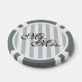 Mr. en Mrs. Click om Kleurstrepes aan te passen Pokerchips (Enkel)