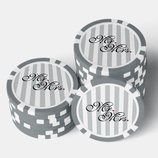 Mr. en Mrs. Click om Kleurstrepes aan te passen Pokerchips (Opstapeling)