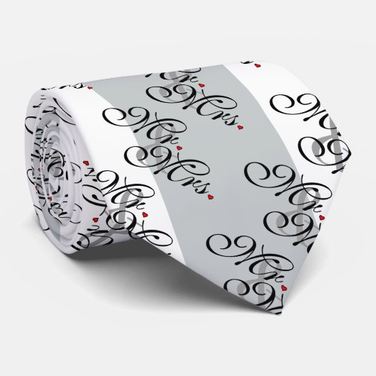 Mr. en Mrs. Click om Kleurstrepes aan te passen Stropdas (Opgerold)