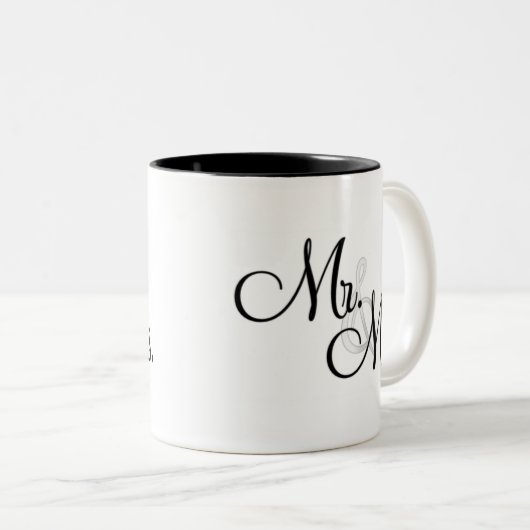 Mr. en Mrs Coffee Mok gift (Voorkant rechts)