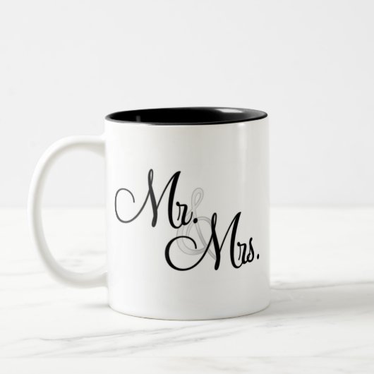 Mr. en Mrs Coffee Mok gift (Links)