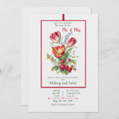 Mr en Mrs Couples Shower Kaart (Voorkant / Achterkant)