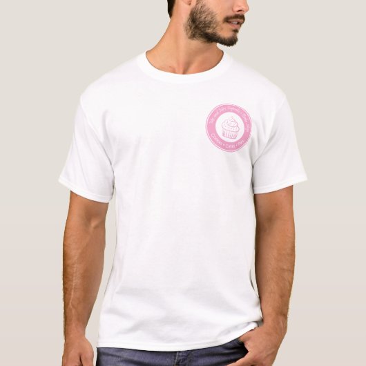 Mr. en Mrs Cupcake's Bake Shop T-shirt (Voorkant)
