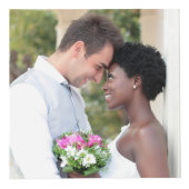 Mr en Mrs Custom 4 Wedding Photo Kubus (Voorkant)