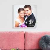 Mr en Mrs Custom Photo Canvas (Insitu (Woonkamer))