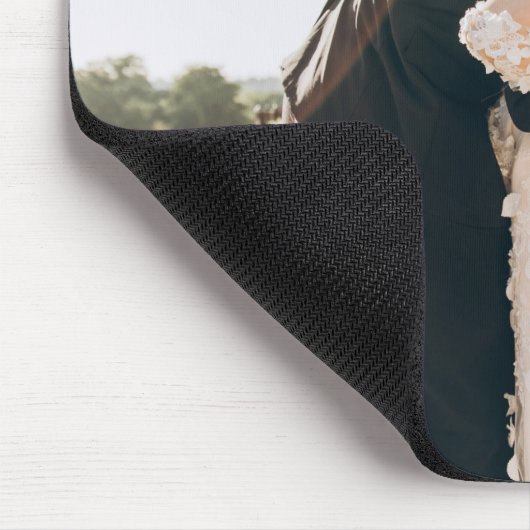 Mr en Mrs Custom Wedding Foto Muismat (Hoek)