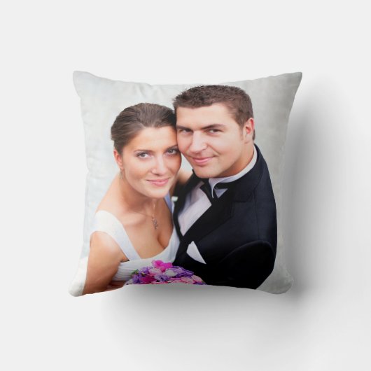 Mr en Mrs Custom Wedding Sierkussen (Achterkant)