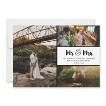 Mr. en Mrs. Dank u voor Collage Wedding