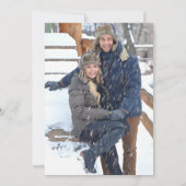 Mr en Mrs Elegant Script en foto bruiloft Save The Date (Achterkant)