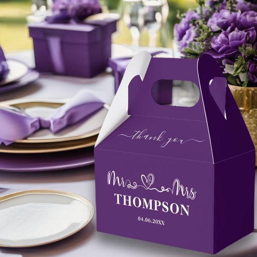 Mr en Mrs Elegant Simple | PAARSE Bedankdoosjes