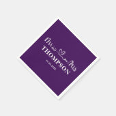 Mr en Mrs Elegant Simple | PAARSE Servet (Hoek)