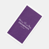 Mr en Mrs Elegant Simple | PAARSE Servet (Hoek)