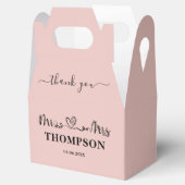 Mr en Mrs Elegant Simple | Roos Gold Bedankdoosjes (Geopend)