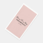 Mr en Mrs Elegant Simple | Roos Gold Servet (Hoek)